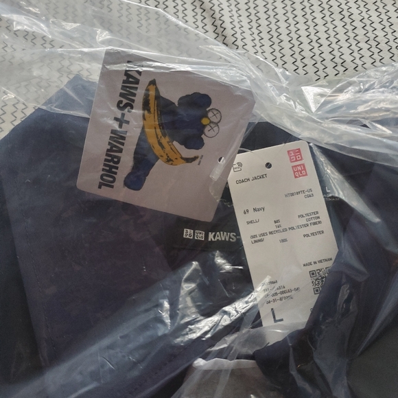 (NEW) KAWS x Andy warhol collab jacket Mens Size Large - Picture 5 of 6